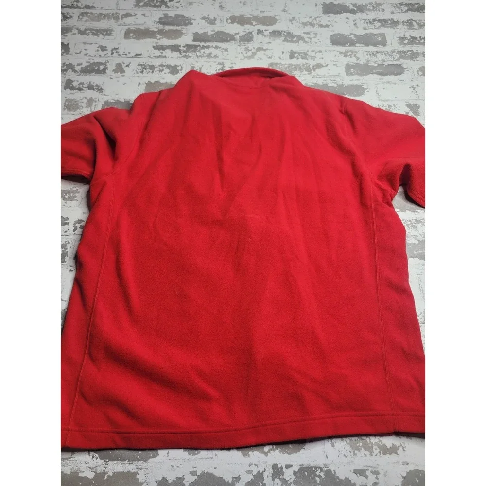 The North Face Full Zip‎ Red Fleece Jacket Men's XL